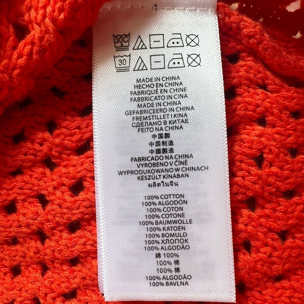 MICHAEL Michael Kors Women's Orange Knit Pullover Medium​​​​​​​ - Picture 4 of 6